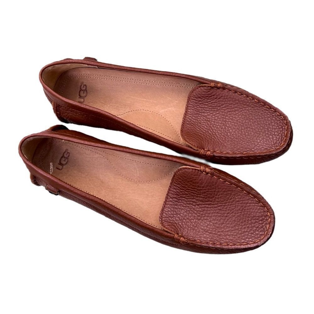 Sz 8.5M Ugg Brown Leather Loafers